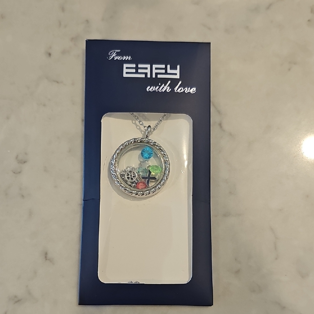 Effy Silver Necklace with Multicolor Gemstones